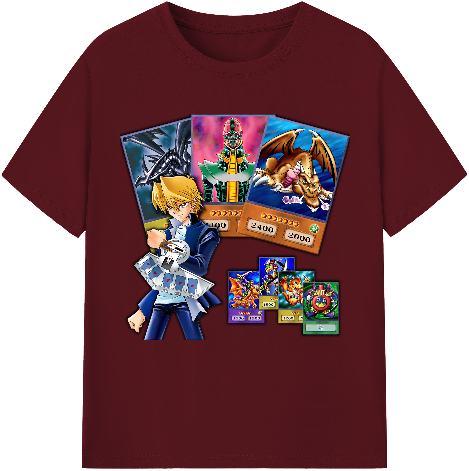 （画像用） 遊☆戯☆王 Yu-Gi-Oh! 綿100％半袖Tシャツ（フロントプリント）
